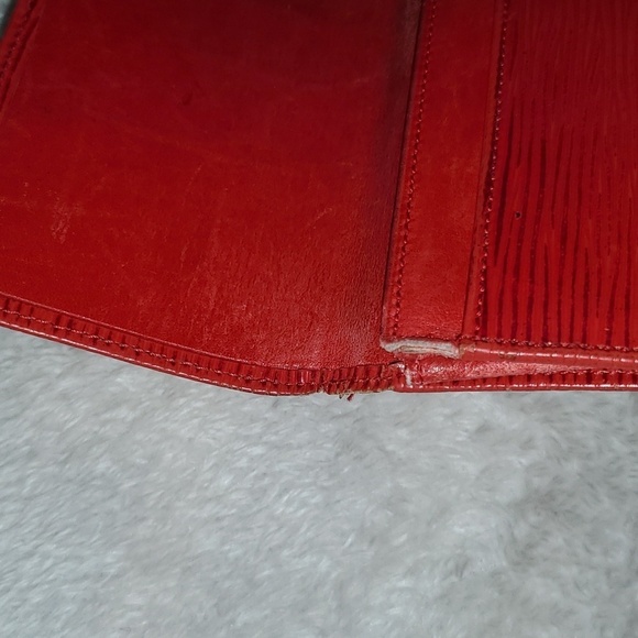 Louis Vuitton Red Epi Long Wallet Pouch - Picture 12 of 14